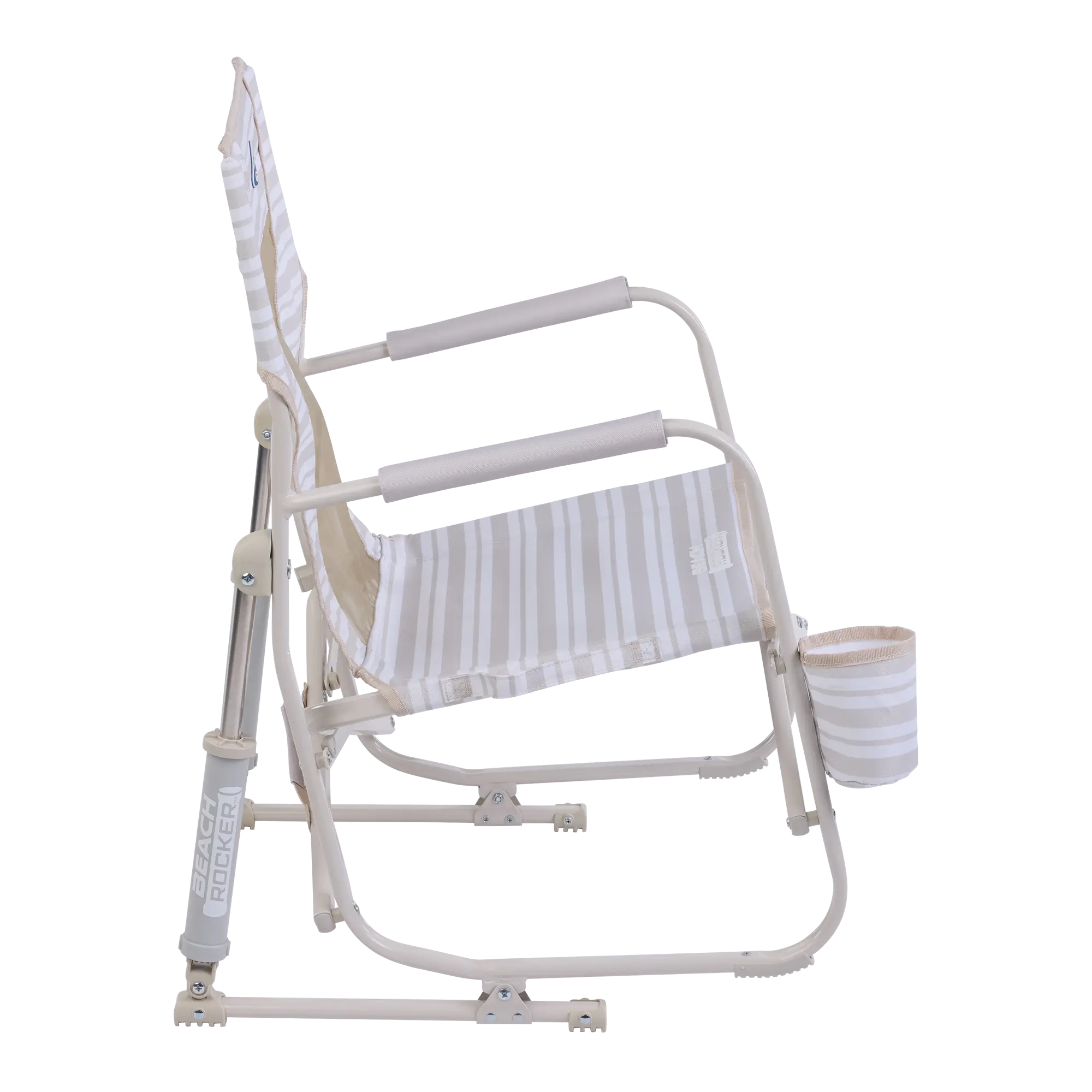 Premium All-Weather Beach Rocker - Choice 712 - Heavy-Duty Kickback Rocker with Beverage Holder Detail