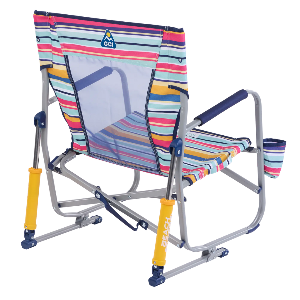 Premium All-Weather Beach Rocker - Choice 712 - Heavy-Duty Kickback Rocker with Beverage Holder Detail