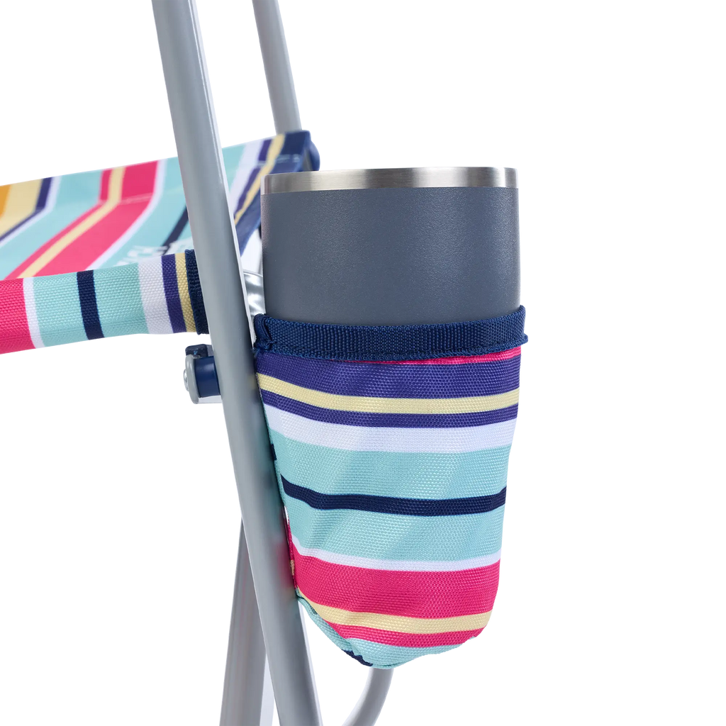 Premium All-Weather Beach Rocker - Choice 712 - Heavy-Duty Kickback Rocker with Beverage Holder Detail