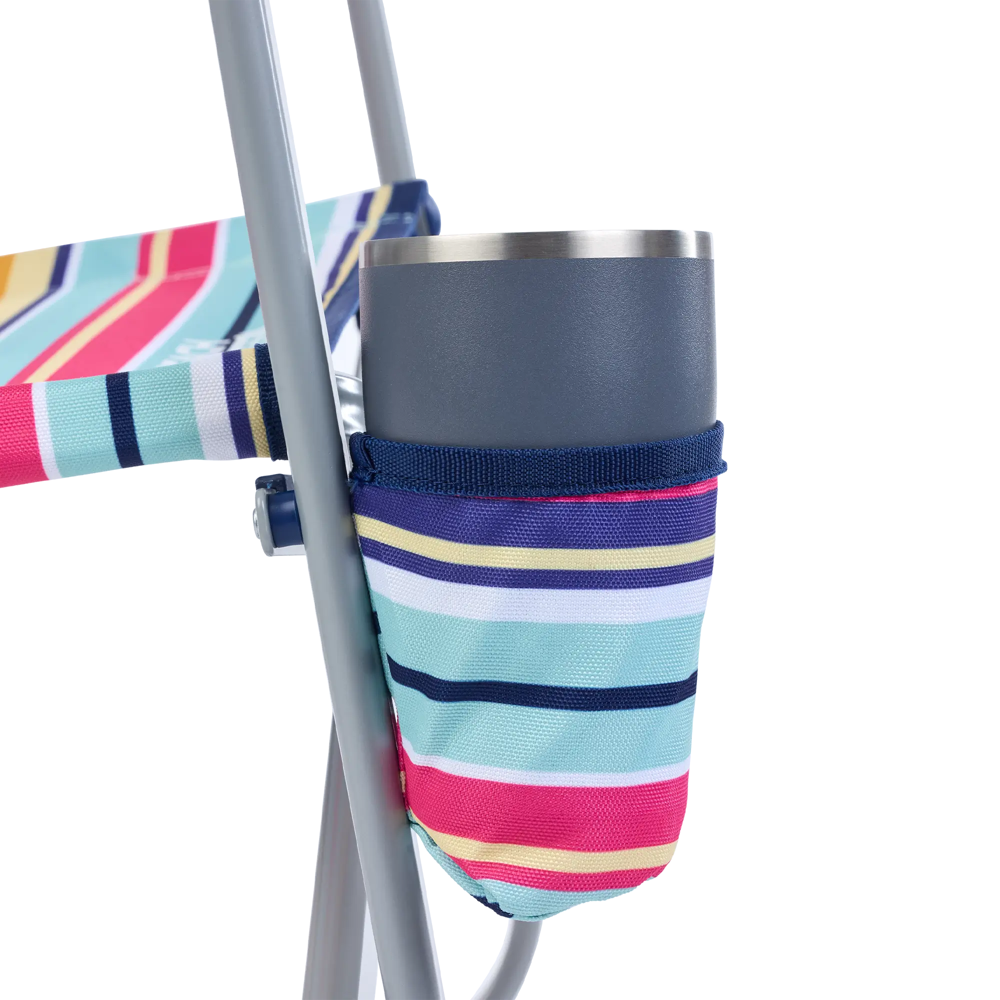 Premium All-Weather Beach Rocker - Choice 712 - Heavy-Duty Kickback Rocker with Beverage Holder Detail