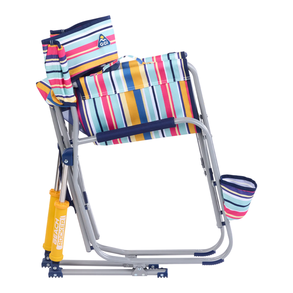 Premium All-Weather Beach Rocker - Choice 712 - Heavy-Duty Kickback Rocker with Beverage Holder Detail