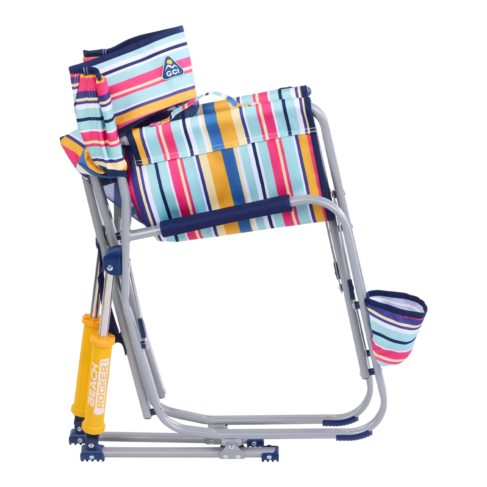 Premium All-Weather Beach Rocker - Choice 712 - Heavy-Duty Kickback Rocker with Beverage Holder Detail
