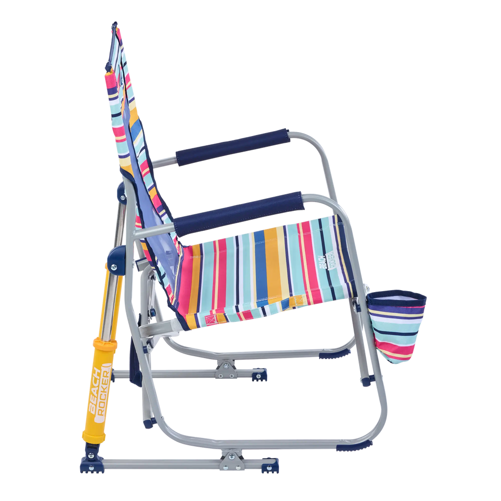 Premium All-Weather Beach Rocker - Choice 712 - Heavy-Duty Kickback Rocker with Beverage Holder Detail