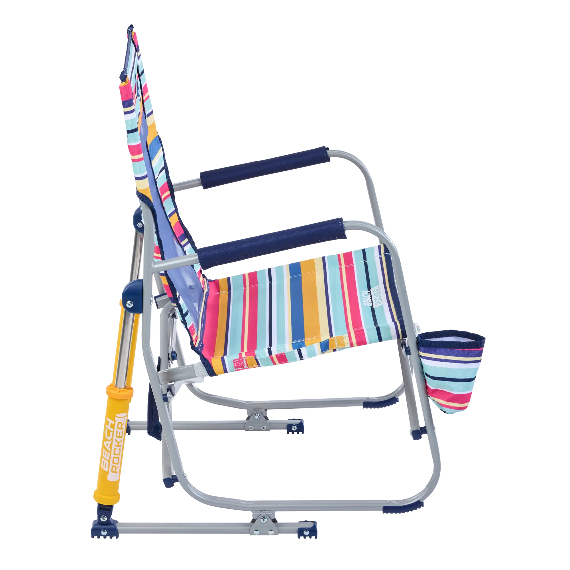 Premium All-Weather Beach Rocker - Choice 712 - Heavy-Duty Kickback Rocker with Beverage Holder Detail