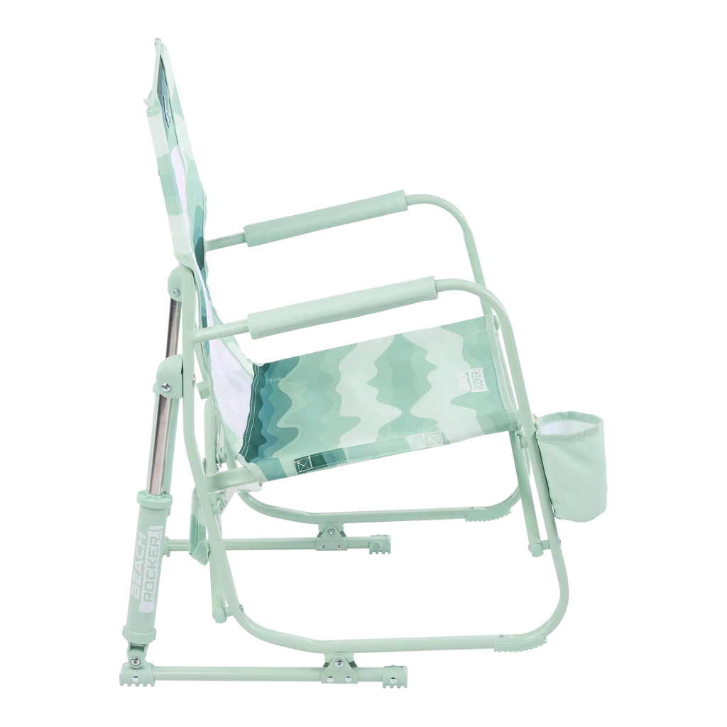Premium All-Weather Beach Rocker - Choice 712 - Heavy-Duty Kickback Rocker with Beverage Holder Detail