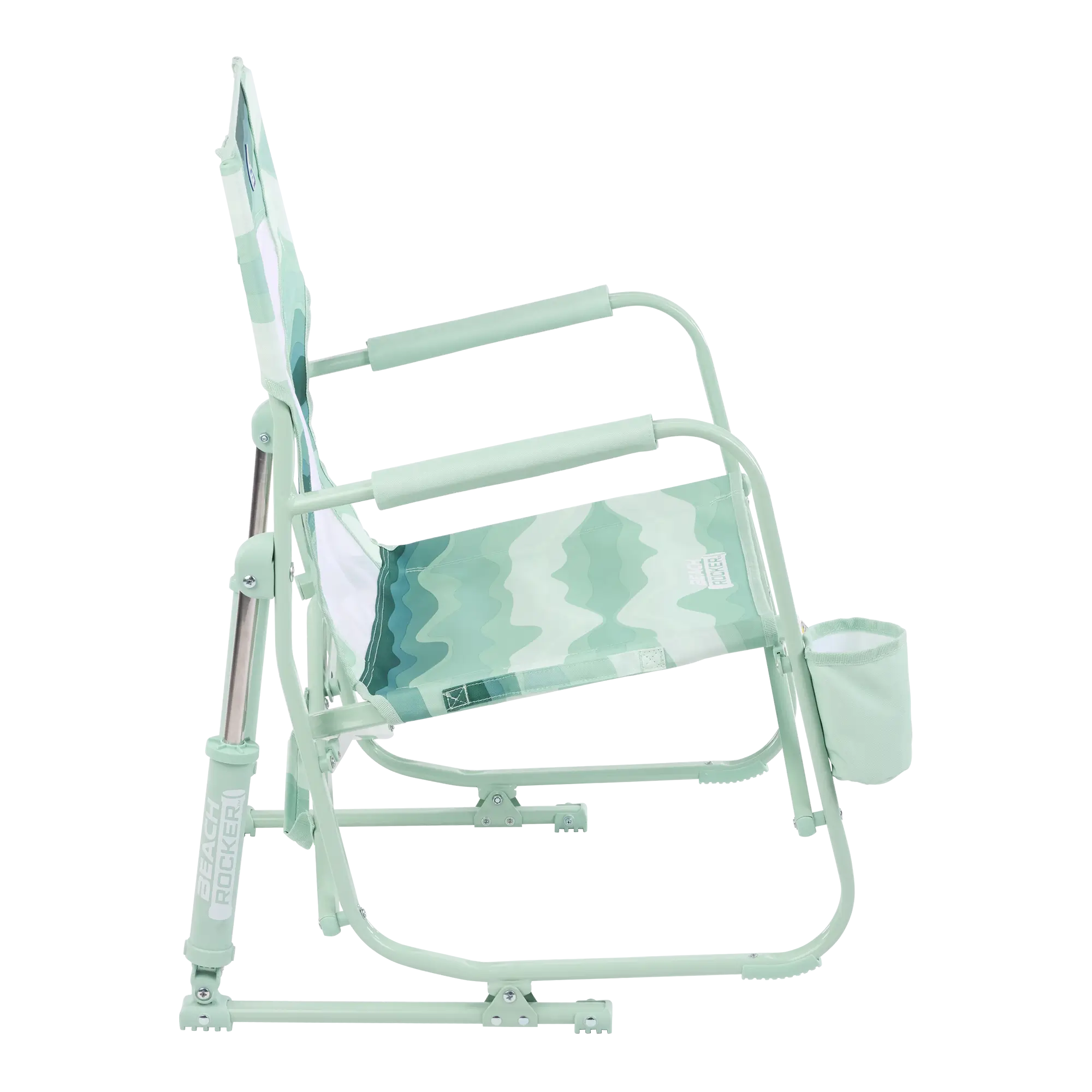 Premium All-Weather Beach Rocker - Choice 712 - Heavy-Duty Kickback Rocker with Beverage Holder Detail