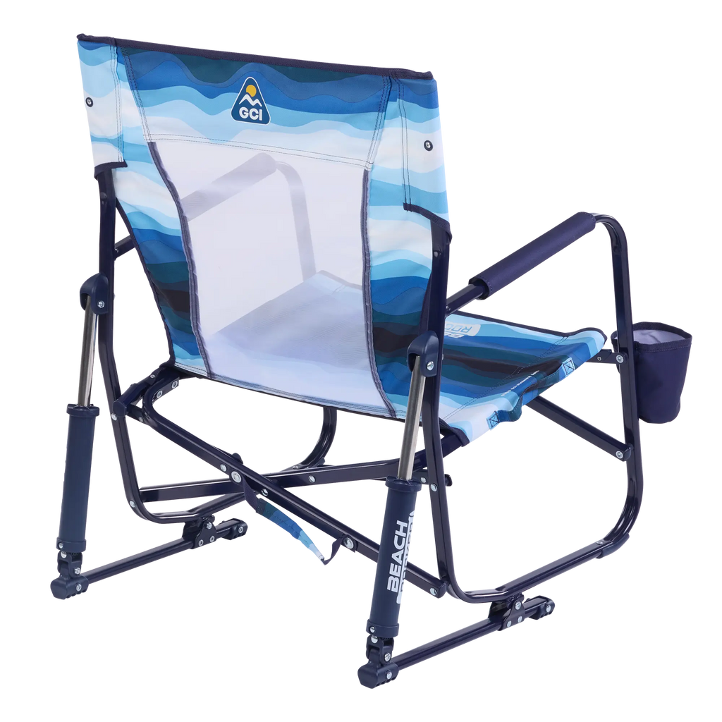 Premium All-Weather Beach Rocker - Choice 712 - Heavy-Duty Kickback Rocker with Beverage Holder Detail