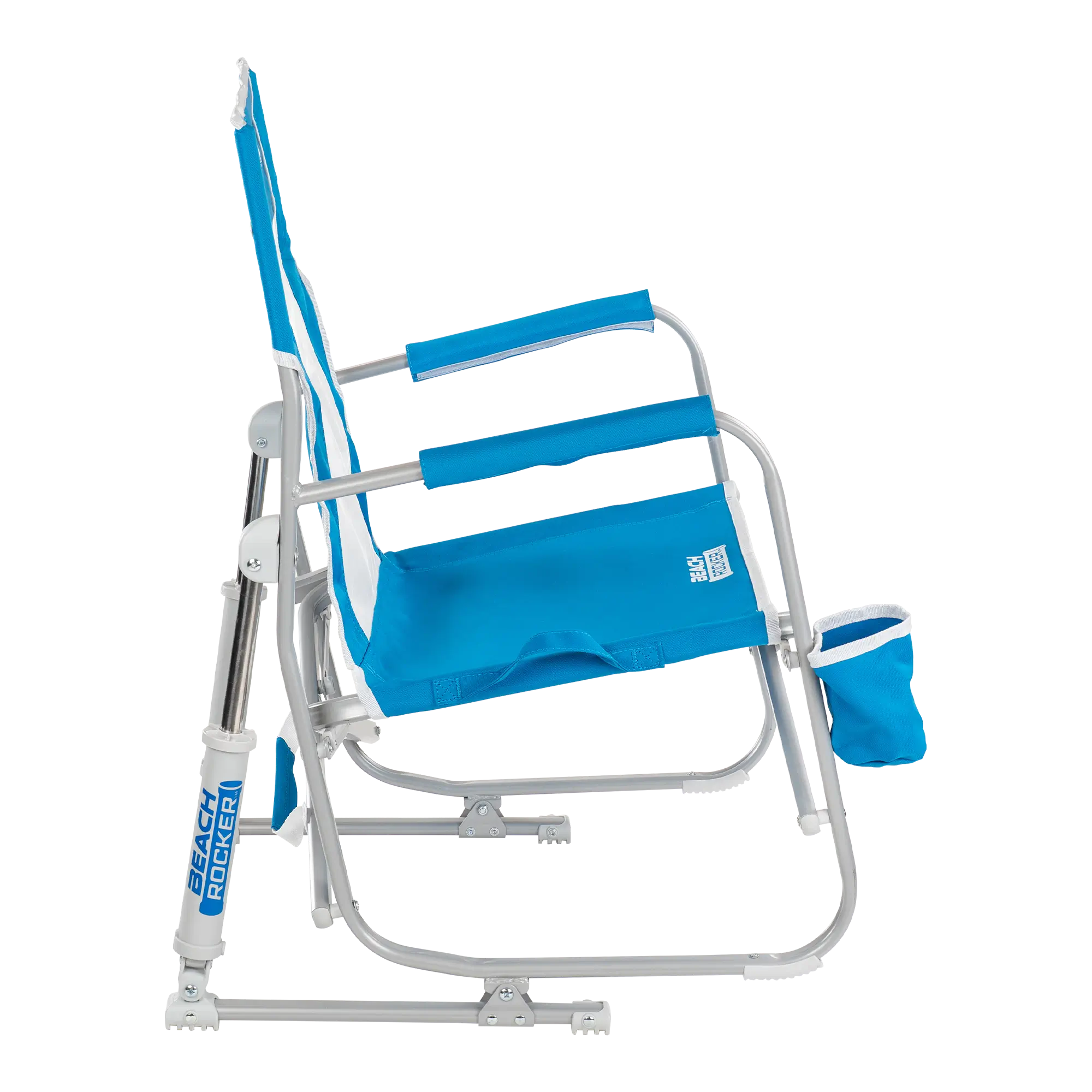Premium All-Weather Beach Rocker - Choice 712 - Heavy-Duty Kickback Rocker with Beverage Holder Detail