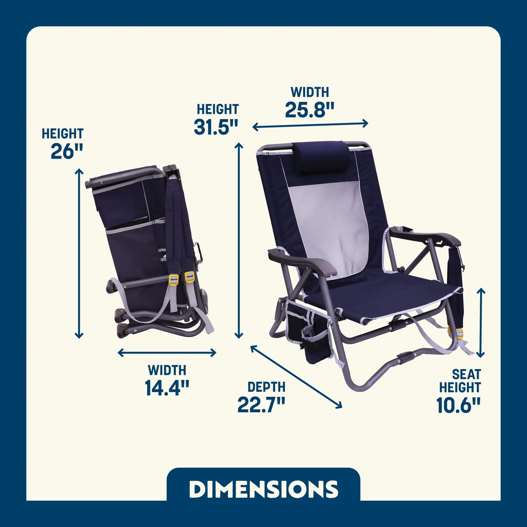 Lightweight Messenger Bi-Fold Slim Event Chair - Choice 334 - Space-Saving Micro-Folding Chair for Backpacking Detail