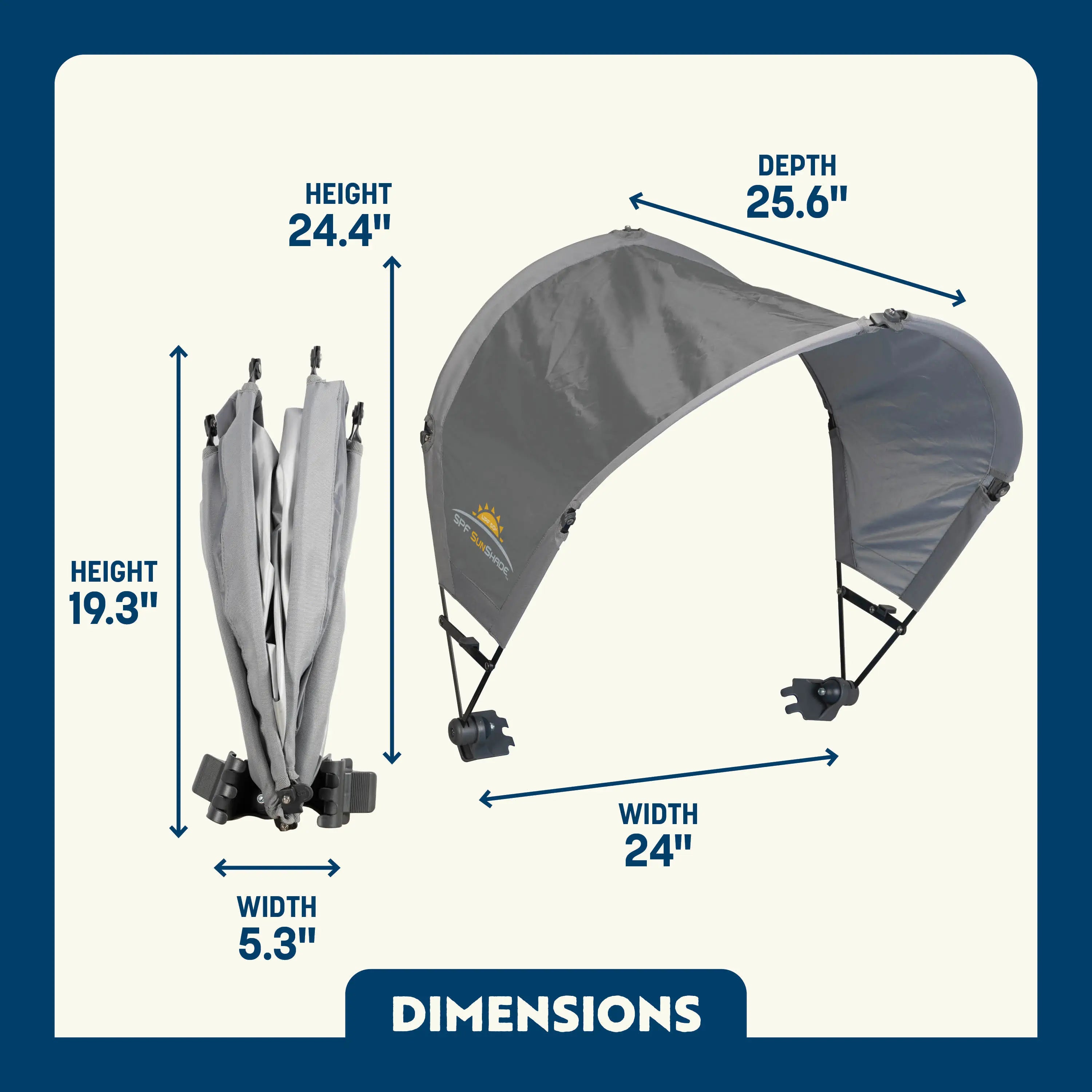 Portable Canopy SunShade Accessory - Choice 361 - Pop-Up Outdoor Sun Shelter - UV400 Protection Detail