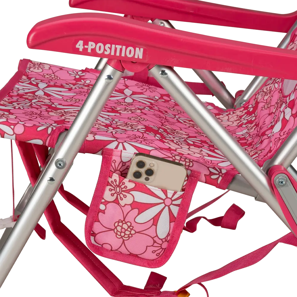 Low-Profile Backpack Beach Chair - Choice 709 - Low-Profile Reclining Beach Chair with Backpack Straps Detail