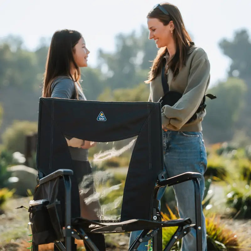 Luxury Camp Adjustable Rocker - Choice 573 - Patented Spring-Action Rocking Chair for Camping Detail