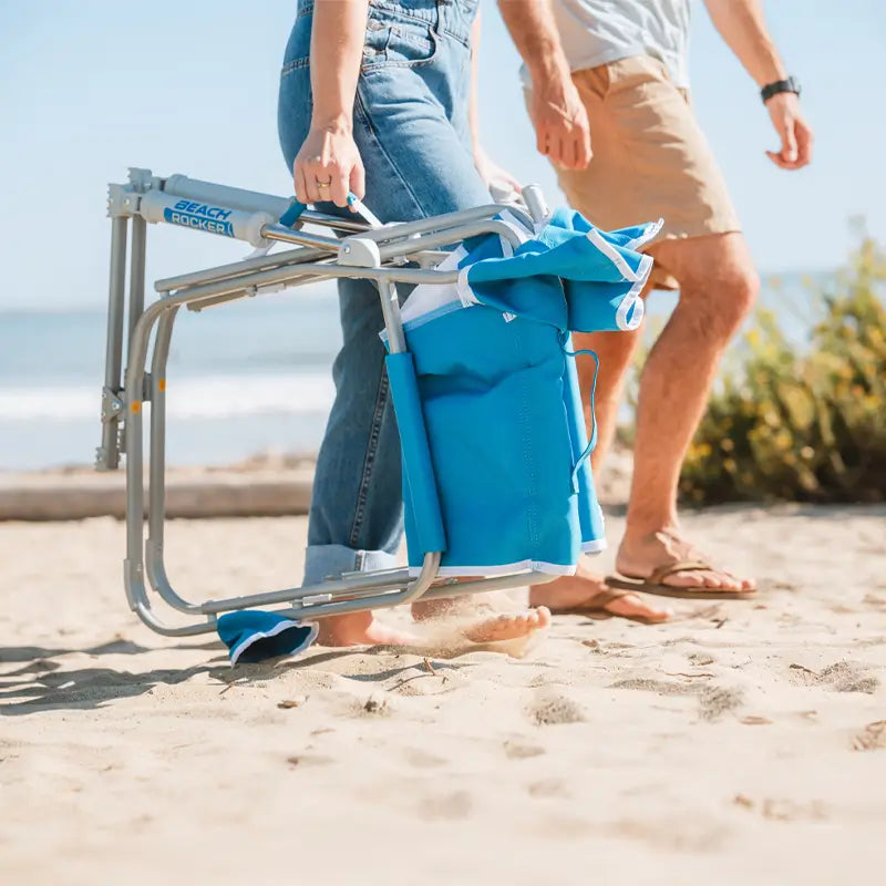 Premium All-Weather Beach Rocker - Choice 712 - Heavy-Duty Kickback Rocker with Beverage Holder Detail