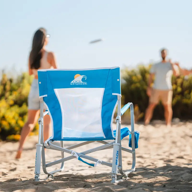 Premium All-Weather Beach Rocker - Choice 712 - Heavy-Duty Kickback Rocker with Beverage Holder Detail