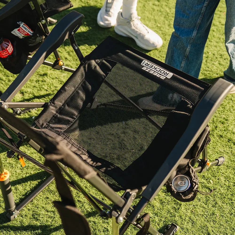 Heavy-Duty Freestyle BreezeRocker - Choice 504 - Patented Spring-Action Rocking Chair for Camping Detail