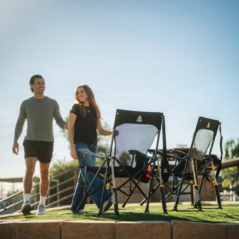 Heavy-Duty Freestyle BreezeRocker - Choice 504 - Patented Spring-Action Rocking Chair for Camping Detail