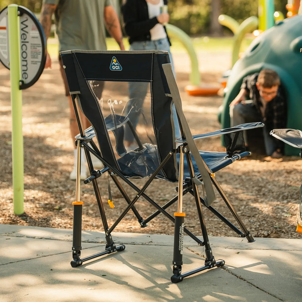 Smooth Motion Comfort Pro Rocker - Choice 375 - Freestyle Rocker Portable Outdoor Folding Chair Detail