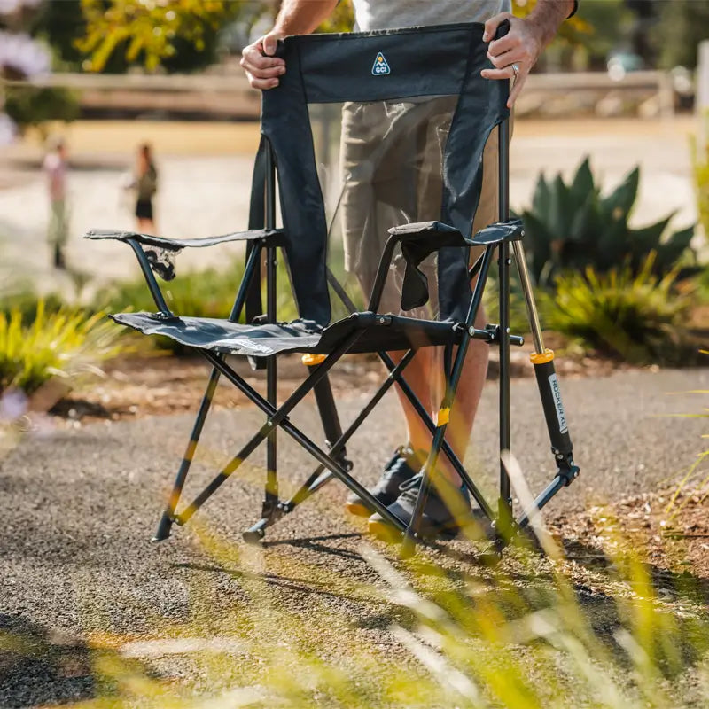 Luxury Camp Comfort Pro Rocker XL - Choice 107 - RoadTrip Rocker Smooth Motion Camp Chair Detail