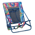 Sand-Friendly Everywhere Chair 2 - Choice 656 - Low-Profile Reclining Beach Chair with Backpack Straps - Tie Dye