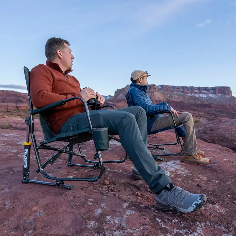 Patented Spring-Action FirePit Rocker - Choice 737 - Freestyle Rocker Portable Outdoor Folding Chair Detail
