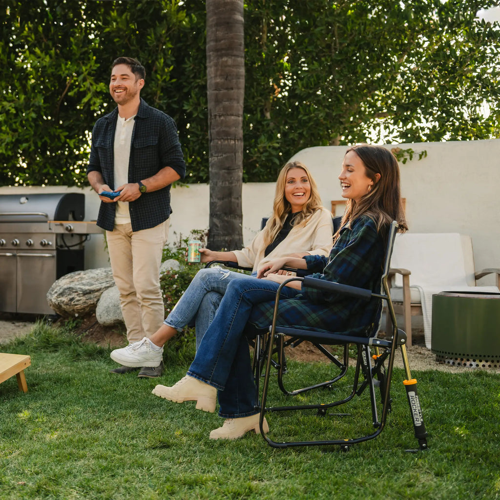 Heavy-Duty Freestyle Freestyle Rocker - Choice 711 - Heavy-Duty Kickback Rocker with Beverage Holder Detail