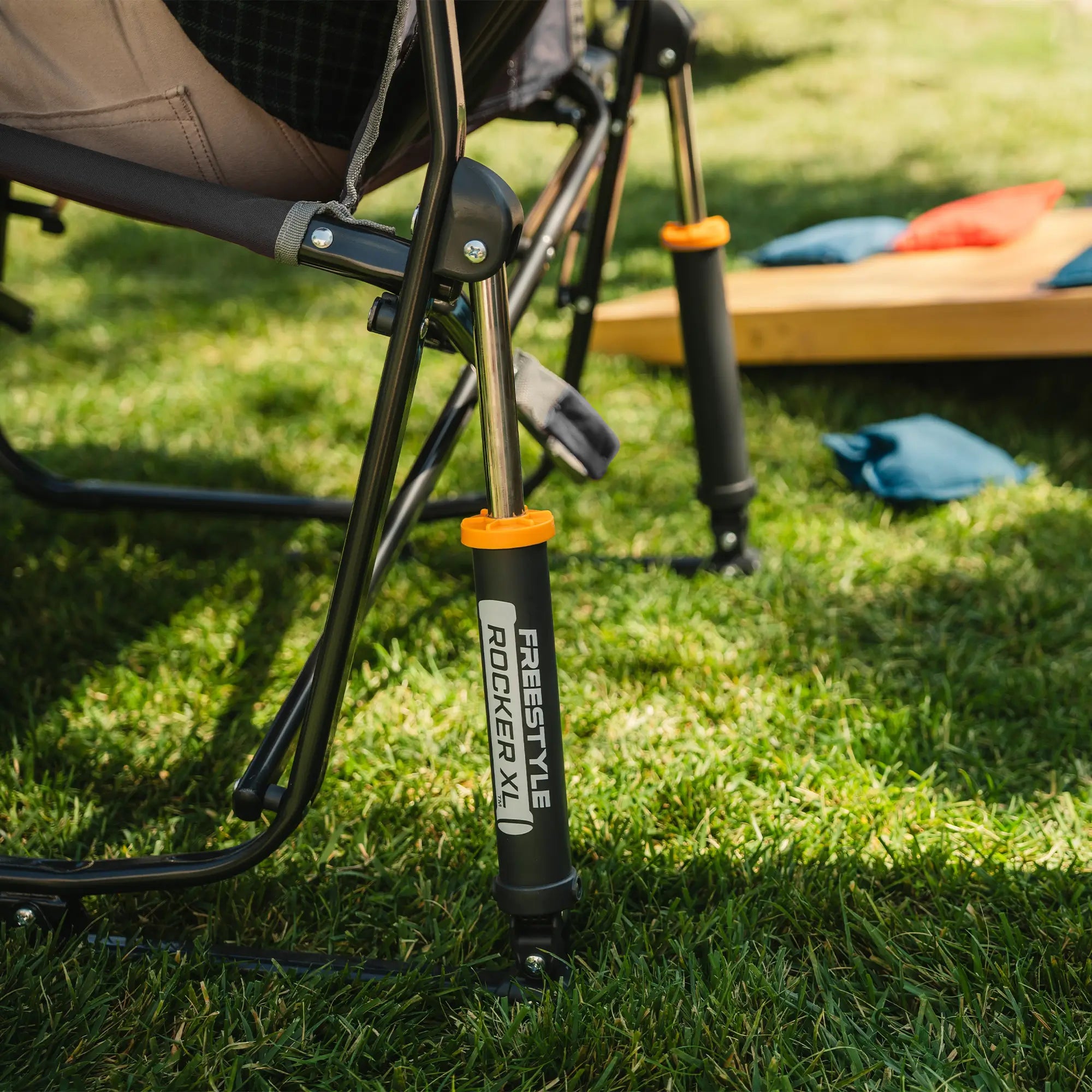 Smooth Motion Freestyle Rocker XL with Side Table - Choice 836 - RoadTrip Rocker Smooth Motion Camp Chair Detail