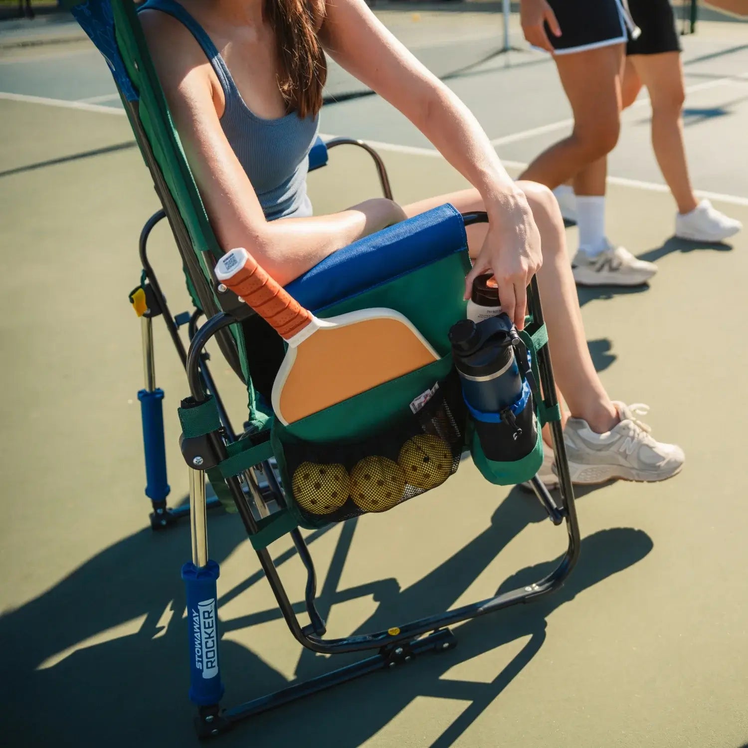 Premium All-Weather Stowaway Rocker - Choice 794 - Freestyle Rocker Portable Outdoor Folding Chair Detail