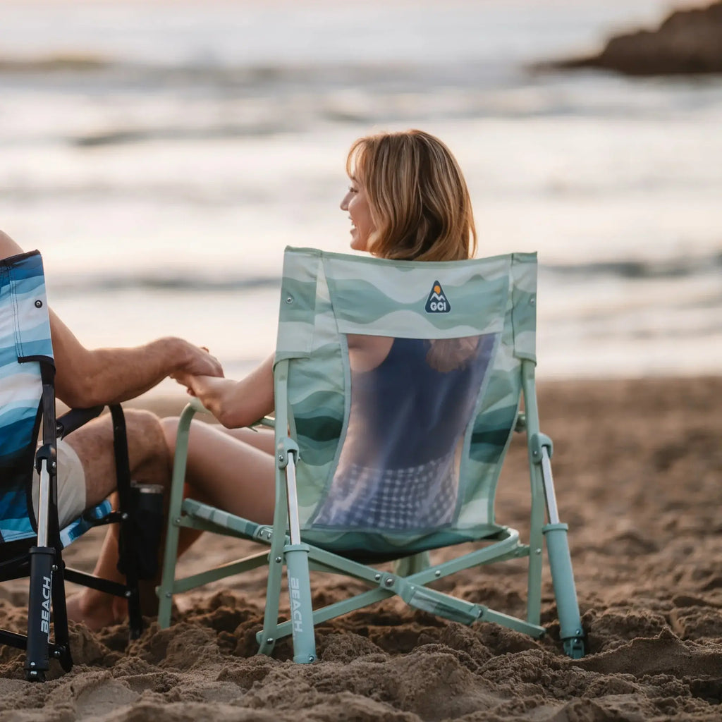 Premium All-Weather Beach Rocker - Choice 712 - Heavy-Duty Kickback Rocker with Beverage Holder Detail