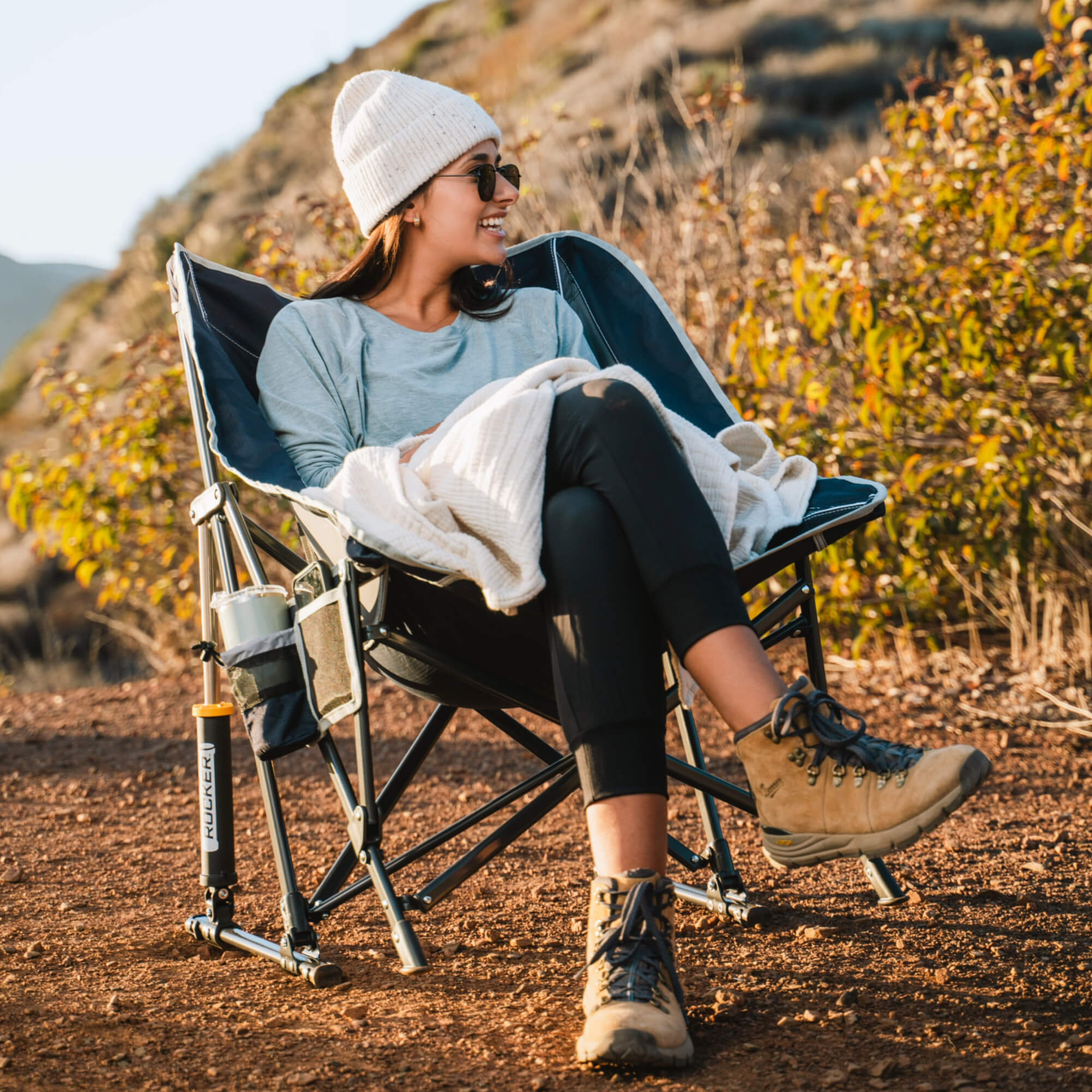 Heavy-Duty Freestyle Pod Rocker - Choice 933 - Freestyle Rocker Portable Outdoor Folding Chair Detail