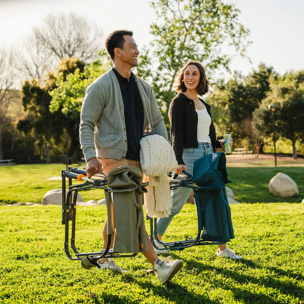 Premium All-Weather Grab & Go Rocker - Choice 551 - Patented Spring-Action Rocking Chair for Camping Detail