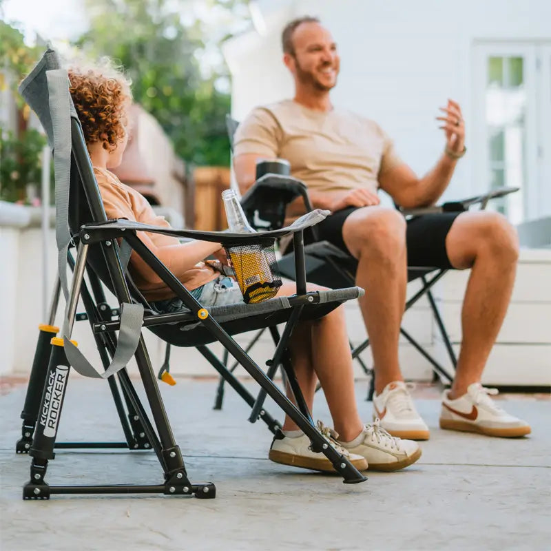 Smooth Motion Kickback Rocker - Choice 345 - Freestyle Rocker Portable Outdoor Folding Chair Detail