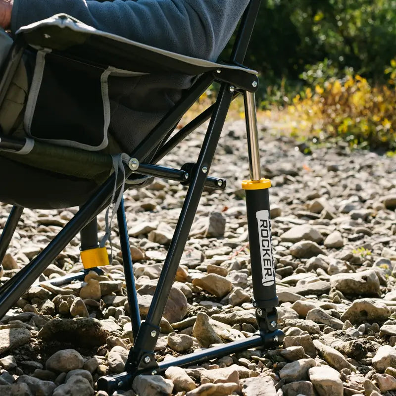 Smooth Motion Kickback Rocker - Choice 345 - Freestyle Rocker Portable Outdoor Folding Chair Detail