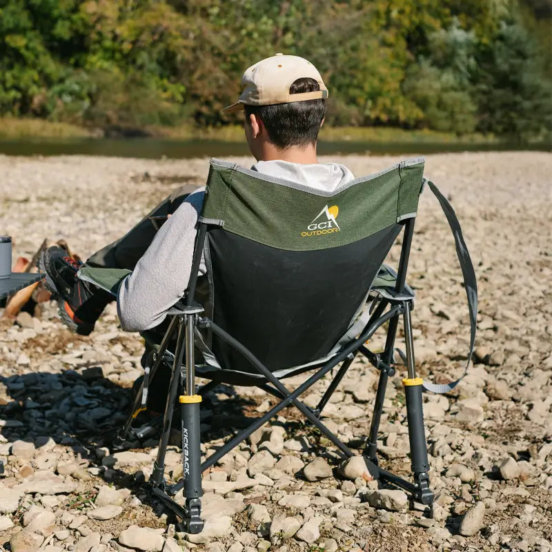 Smooth Motion Kickback Rocker - Choice 345 - Freestyle Rocker Portable Outdoor Folding Chair Detail
