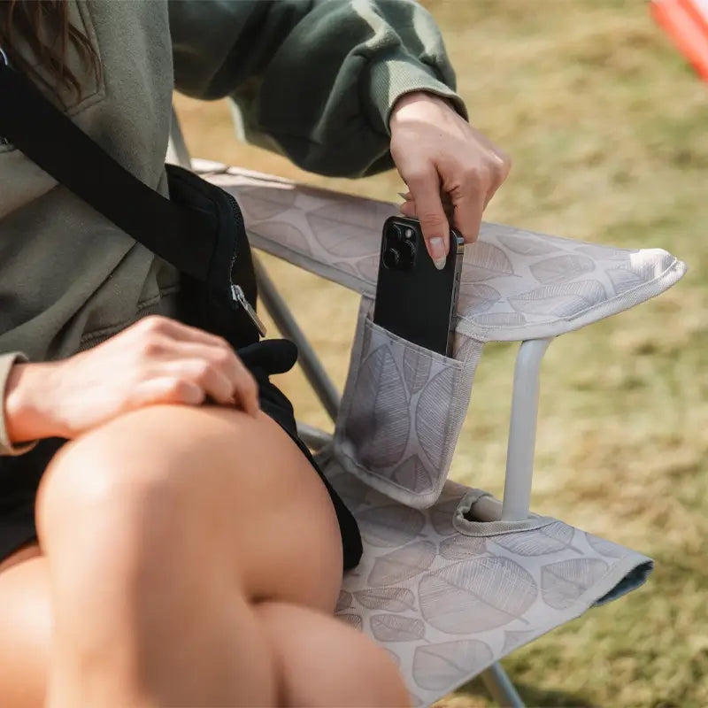 Smooth Motion Kickback Rocker - Choice 345 - Freestyle Rocker Portable Outdoor Folding Chair Detail