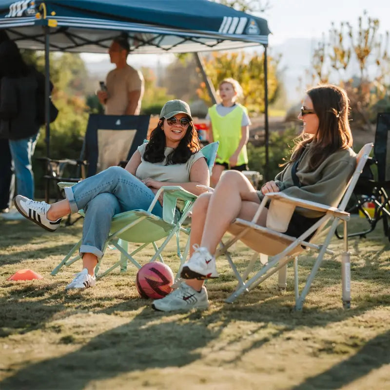 Smooth Motion Kickback Rocker - Choice 345 - Freestyle Rocker Portable Outdoor Folding Chair Detail