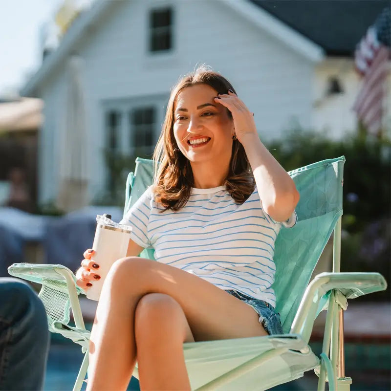 Smooth Motion Kickback Rocker - Choice 345 - Freestyle Rocker Portable Outdoor Folding Chair Detail
