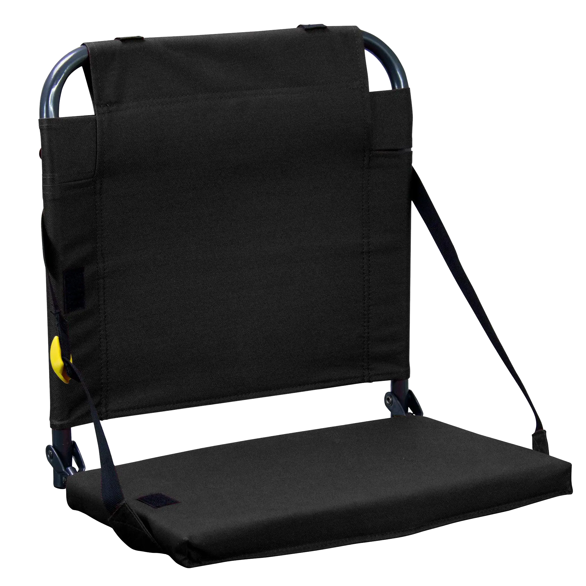 Secure-Hook BleacherBack - Choice 696 - Ergonomic Portable Stadium Seat for Sports Events - Black