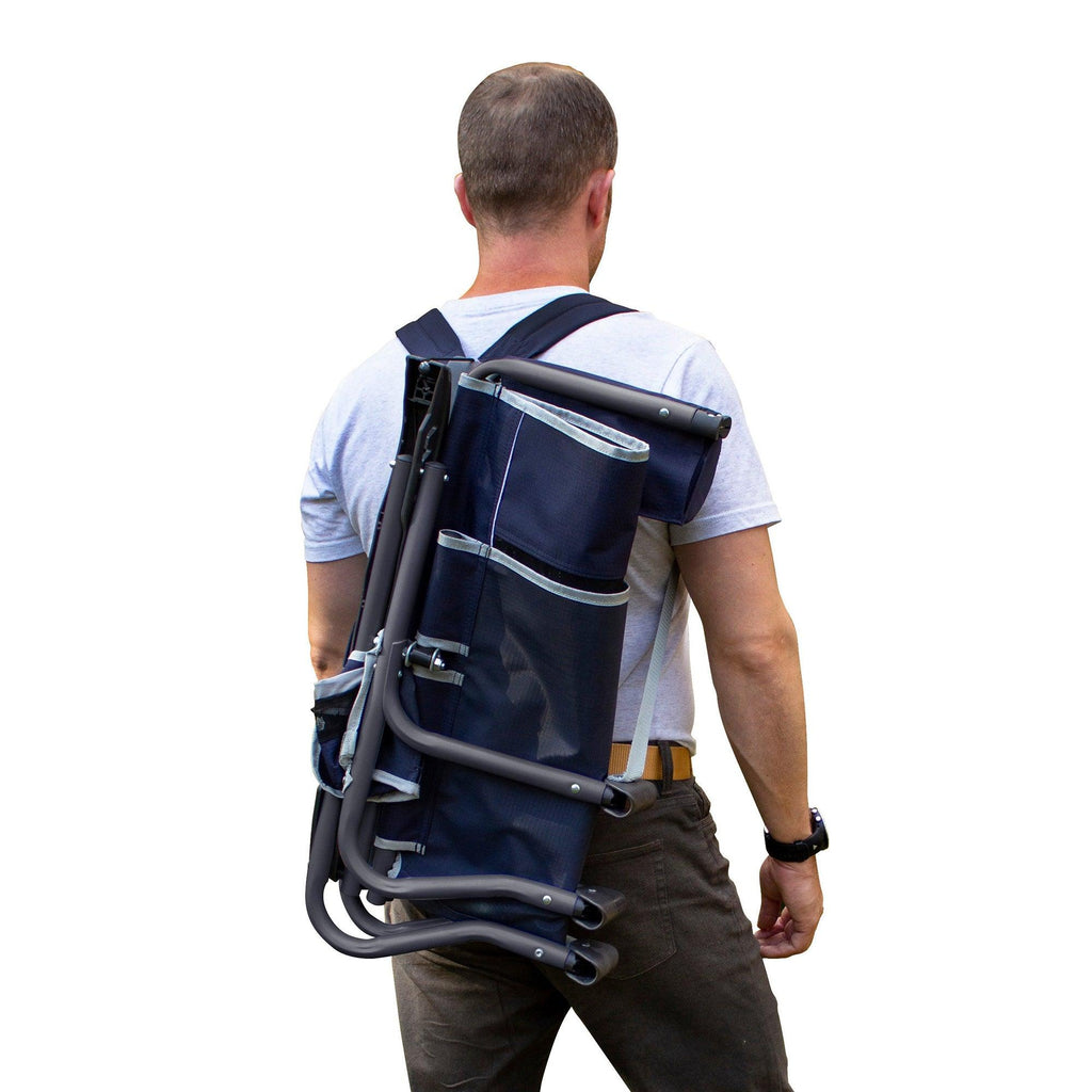Lightweight Messenger Bi-Fold Slim Event Chair - Choice 334 - Space-Saving Micro-Folding Chair for Backpacking Detail