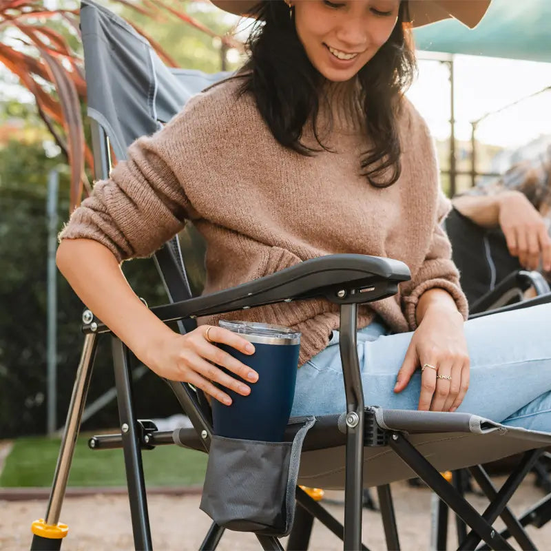 Smooth Motion RoadTrip Rocker - Choice 855 - Freestyle Rocker Portable Outdoor Folding Chair Detail