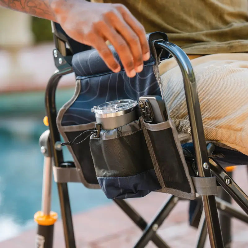 Premium All-Weather Stowaway Rocker - Choice 794 - Freestyle Rocker Portable Outdoor Folding Chair Detail