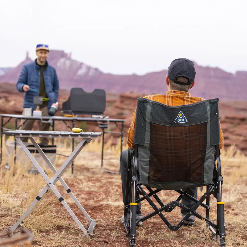 Premium All-Weather Stowaway Rocker - Choice 794 - Freestyle Rocker Portable Outdoor Folding Chair Detail