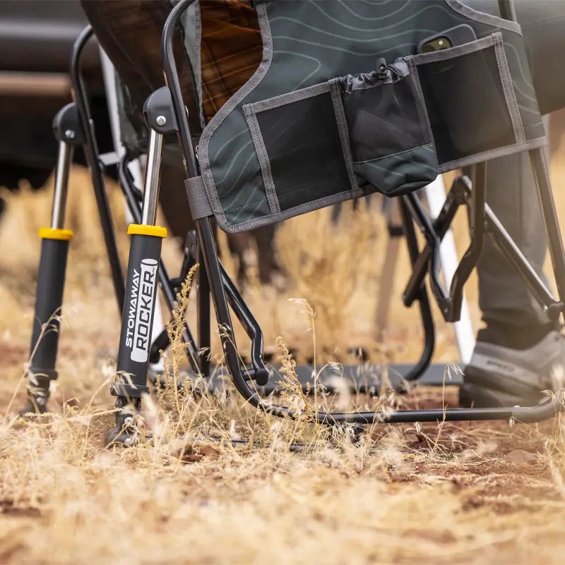 Premium All-Weather Stowaway Rocker - Choice 794 - Freestyle Rocker Portable Outdoor Folding Chair Detail