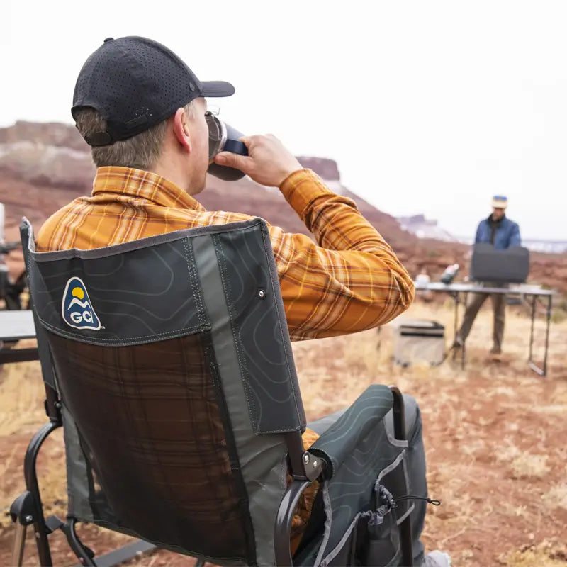 Premium All-Weather Stowaway Rocker - Choice 794 - Freestyle Rocker Portable Outdoor Folding Chair Detail
