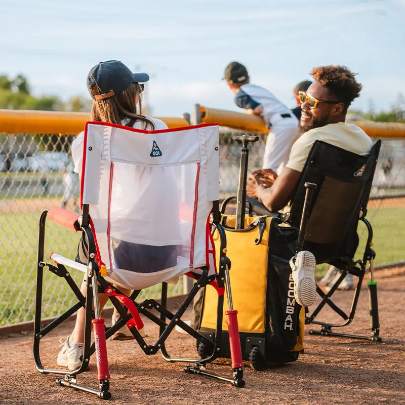 Premium All-Weather Stowaway Rocker - Choice 794 - Freestyle Rocker Portable Outdoor Folding Chair Detail