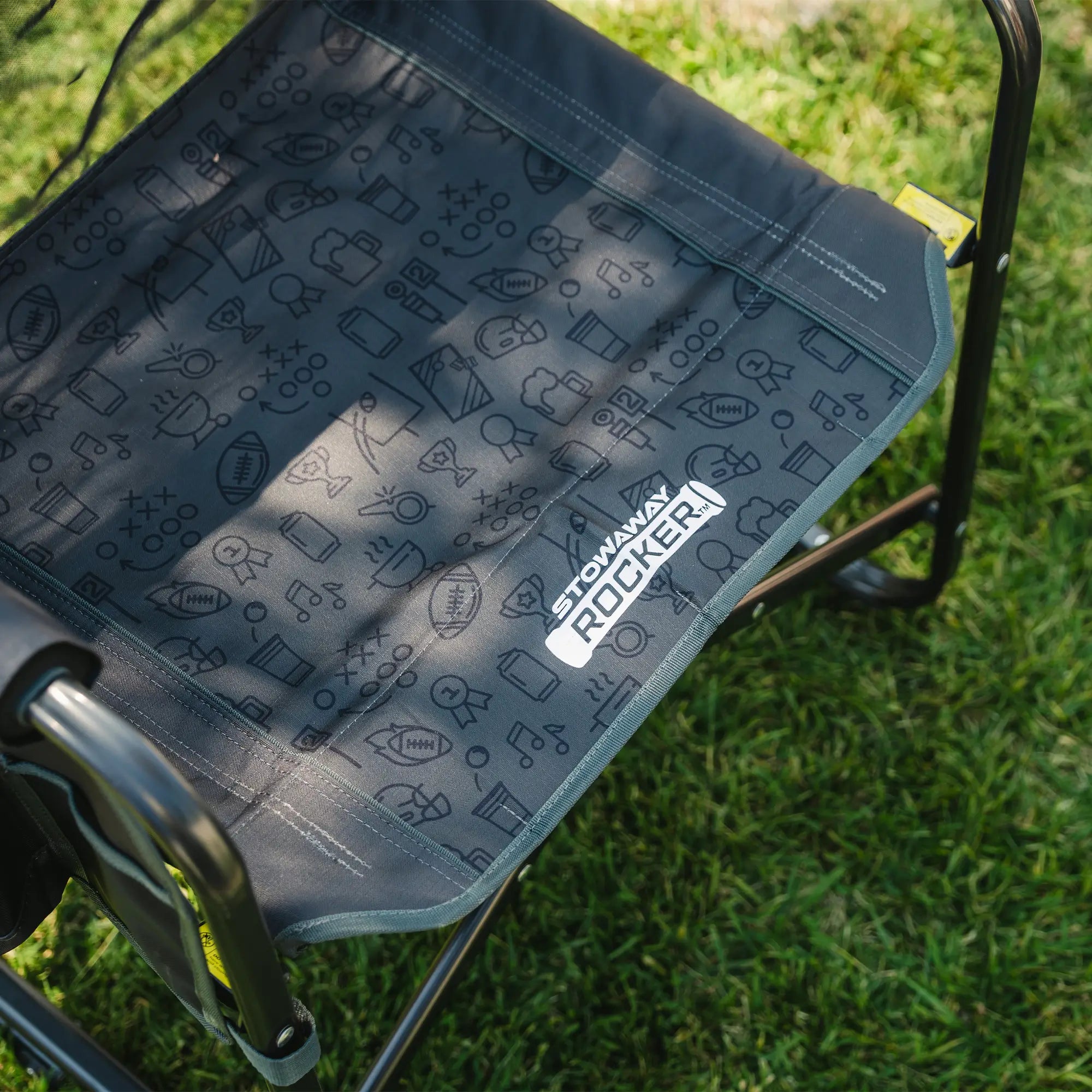 Premium All-Weather Stowaway Rocker - Choice 794 - Freestyle Rocker Portable Outdoor Folding Chair Detail