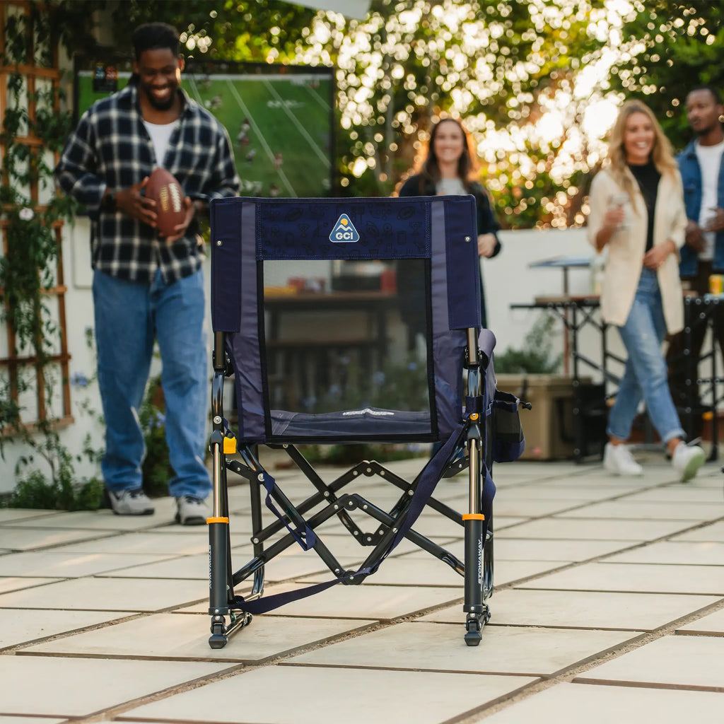 Premium All-Weather Stowaway Rocker - Choice 794 - Freestyle Rocker Portable Outdoor Folding Chair Detail