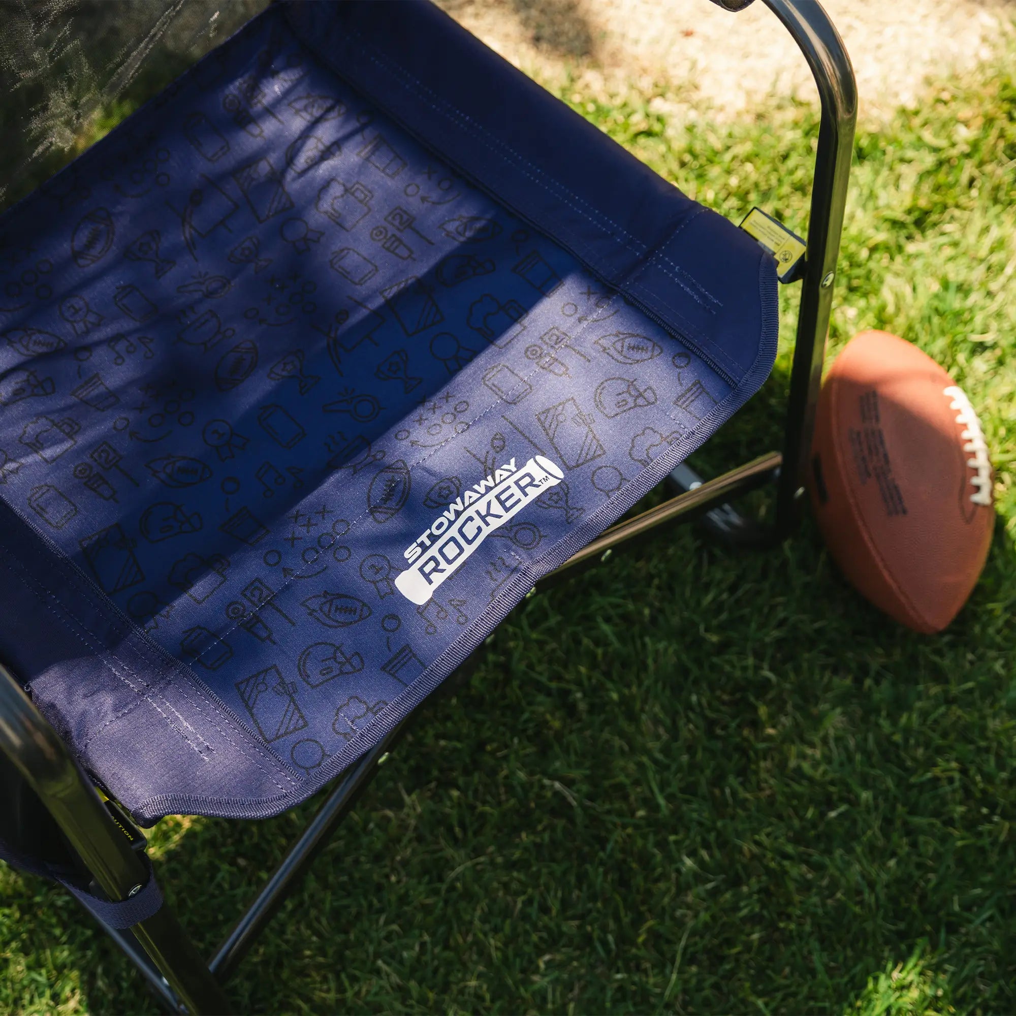 Premium All-Weather Stowaway Rocker - Choice 794 - Freestyle Rocker Portable Outdoor Folding Chair Detail