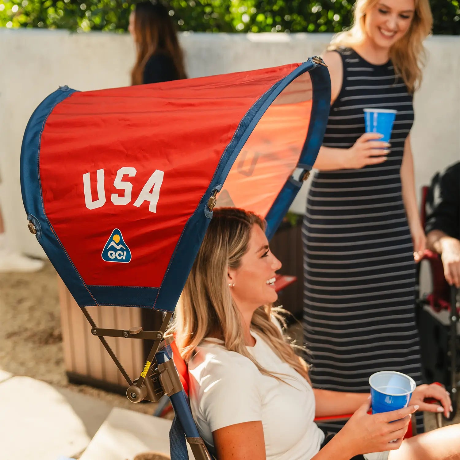 Instant Pop-Up SunShade Accessory - USA Anniversary Deluxe - Choice 917 - Portable Beach Canopy with Adjustable Shade Angle Detail