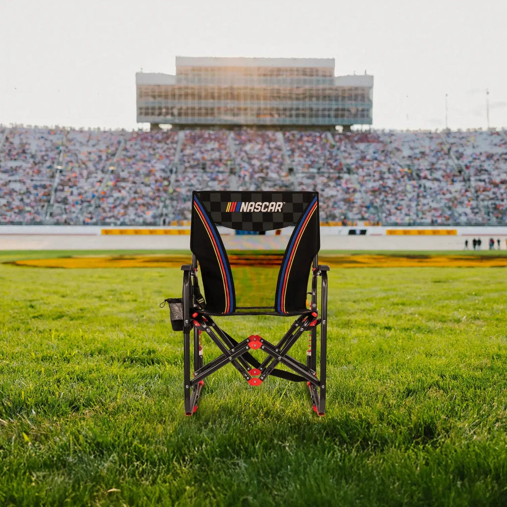 Smooth Motion Adjustable Rocker - NASCAR - Choice 899 - Freestyle Rocker Portable Outdoor Folding Chair Detail