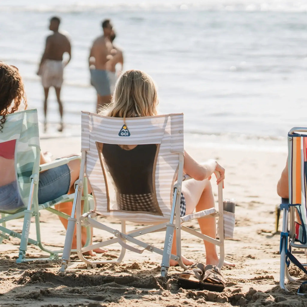 Premium All-Weather Beach Rocker - Choice 712 - Heavy-Duty Kickback Rocker with Beverage Holder Detail